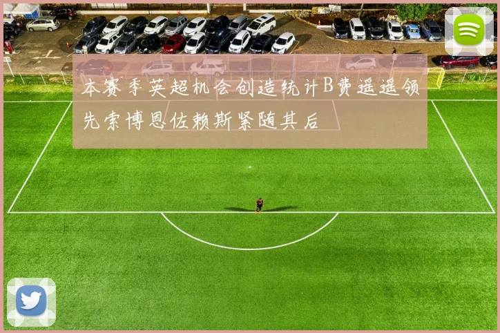 本赛季英超机会创造统计B费遥遥领先索博恩佐赖斯紧随其后